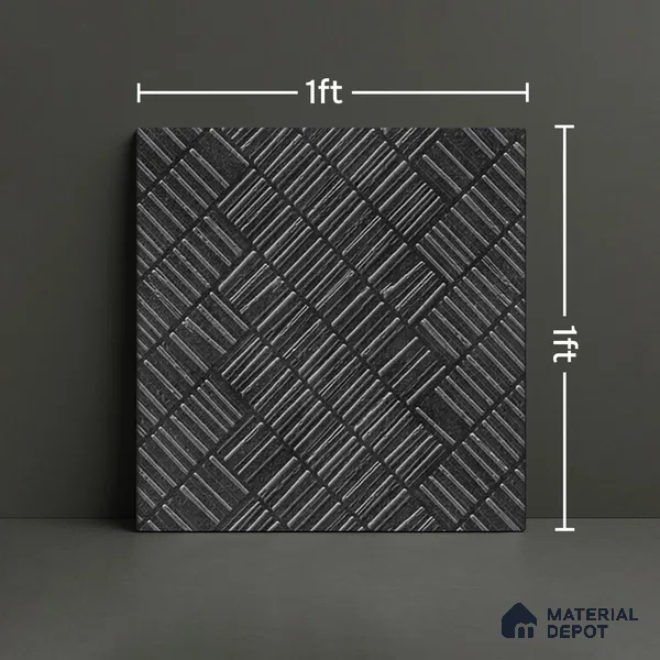 Highlighter Tiles  Tile TL 07255 Roxy 7601 Granula 1 ft x 1 ft Ceramic Matte Finish - 9 mm  | 2 mm Spacer is Mandatory (Sample)
